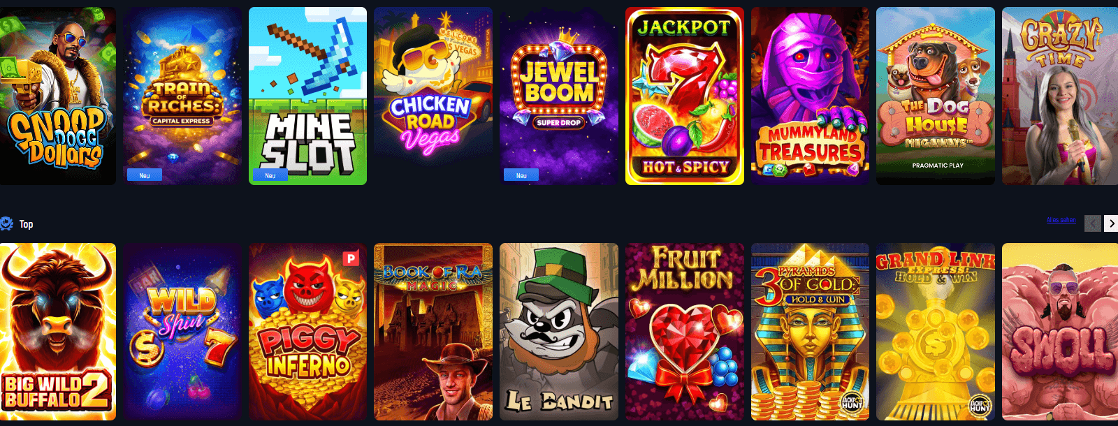 Aerobet Casino Jeux