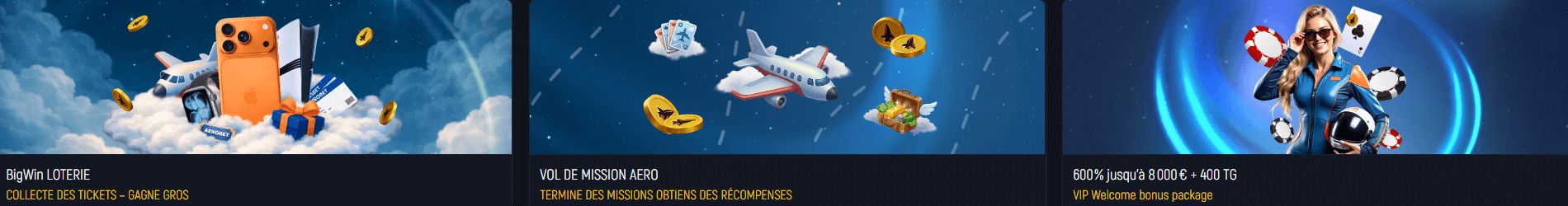 Aerobet Casino VIP Bonus